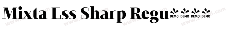 Mixta Ess Sharp Regu字体转换